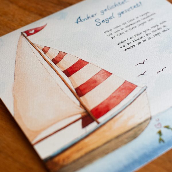 segelboot-hochzeit detail