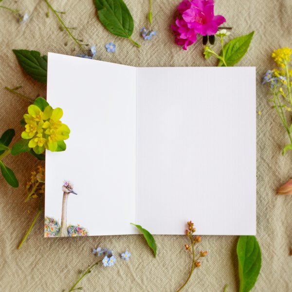 blumenstrauss klappkarte innen
